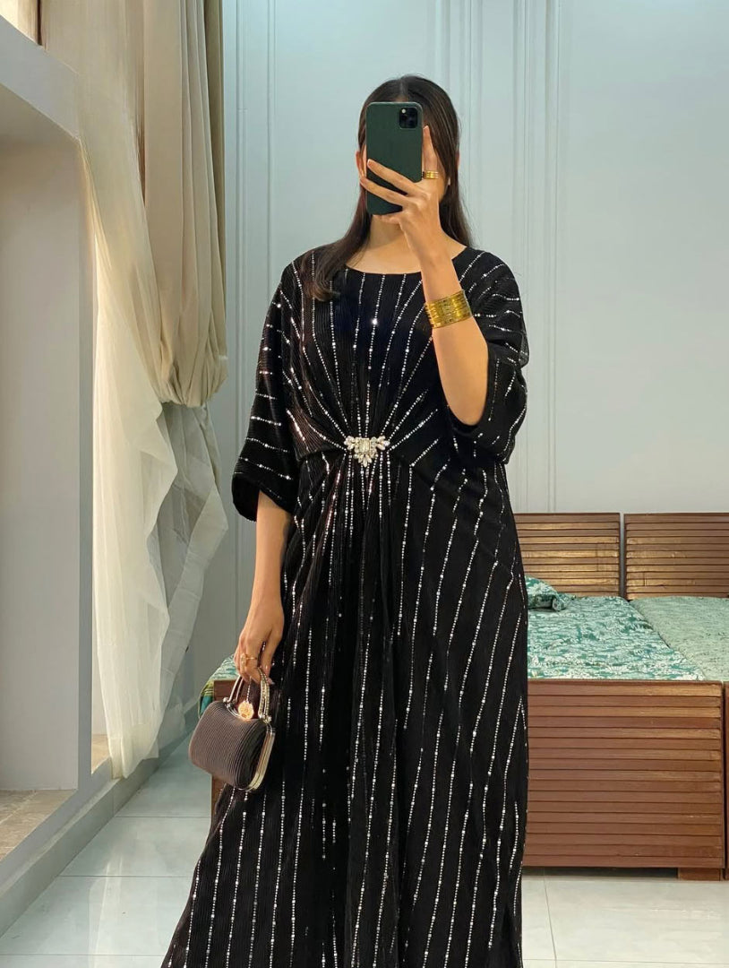 Moonlight Party Wear Kaftan for Women – Elegant Designer Kaftan Dress